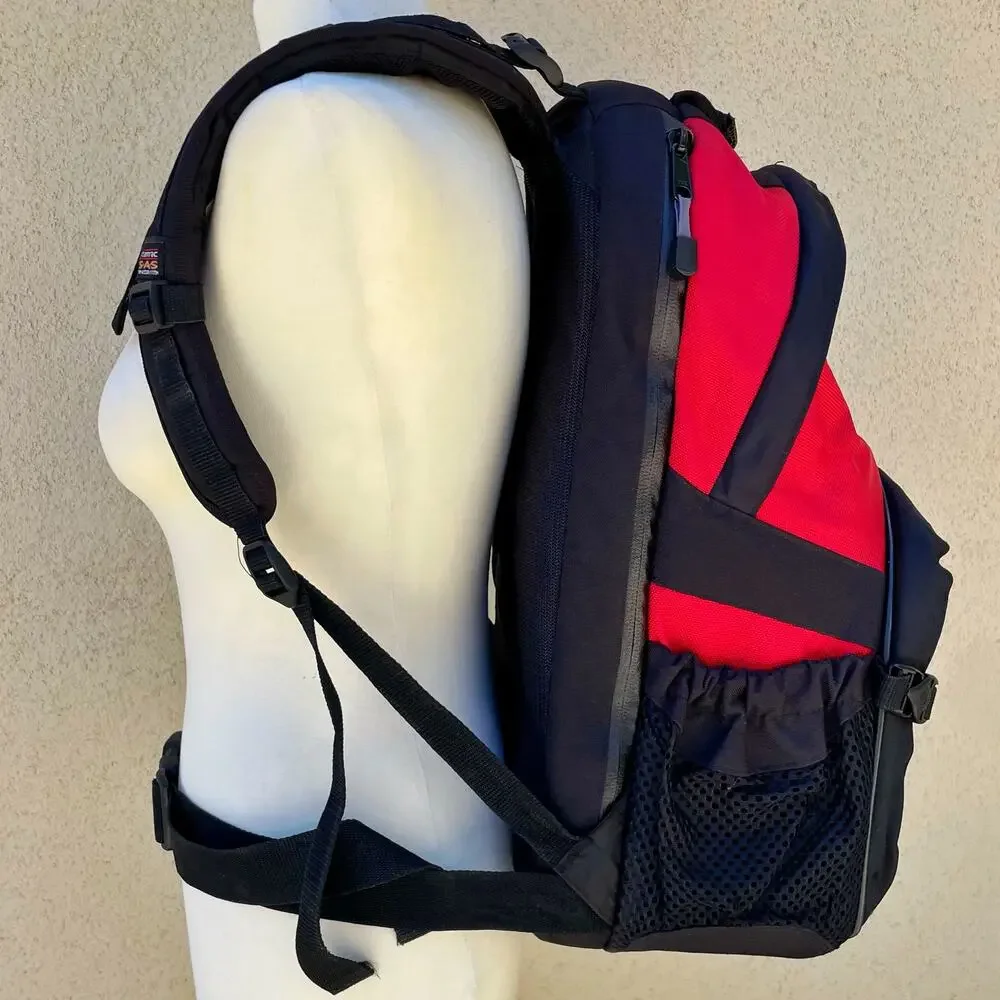 Tamrac Red Black Backpack Camera Bag Laptop Sleeve